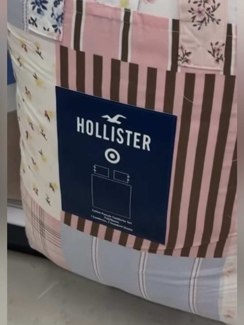 Hollister x target percale  patchwork comforter set